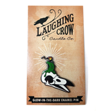 Laughing Crow Candle Co. Enamel Pin (Green Variant)